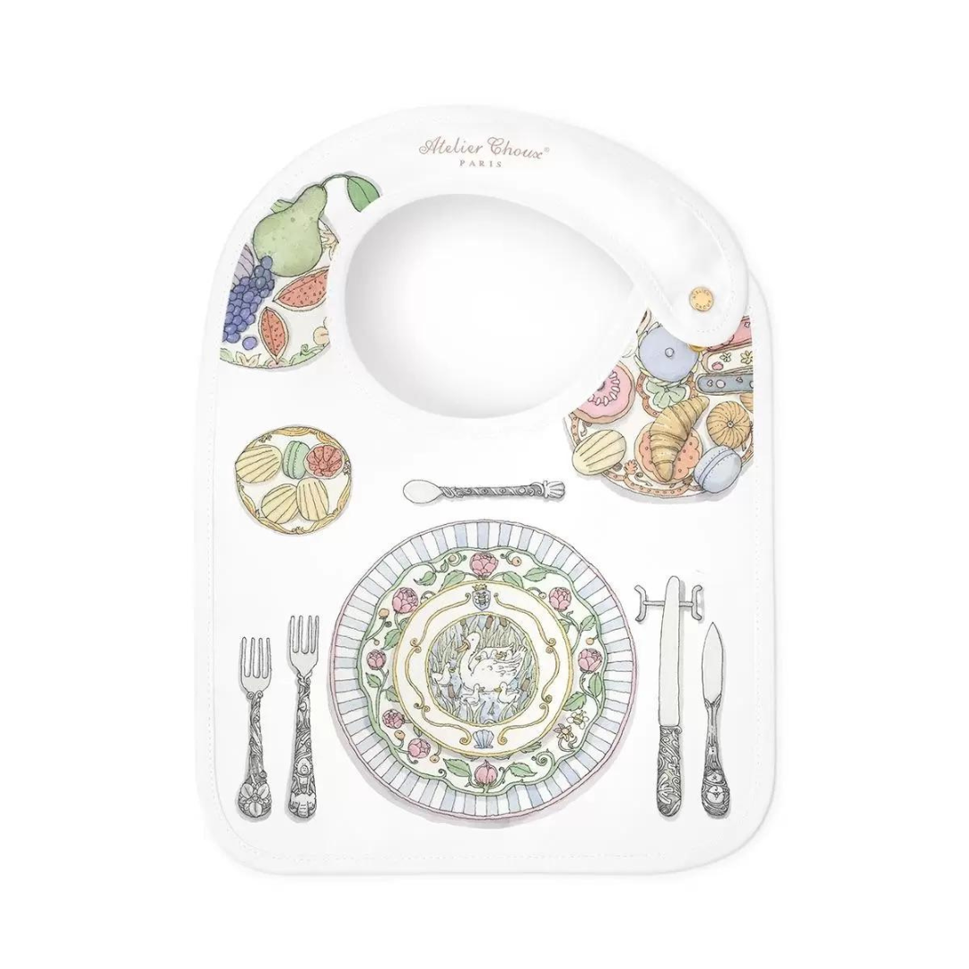 Satin Bib Bon Appétit
