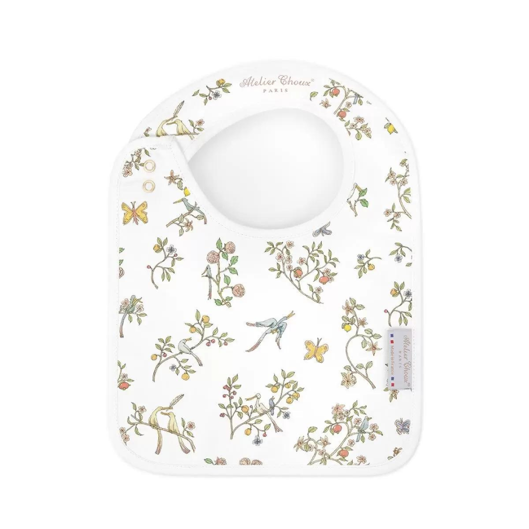 Atelier Choux Satin Bib In Bloom Pink