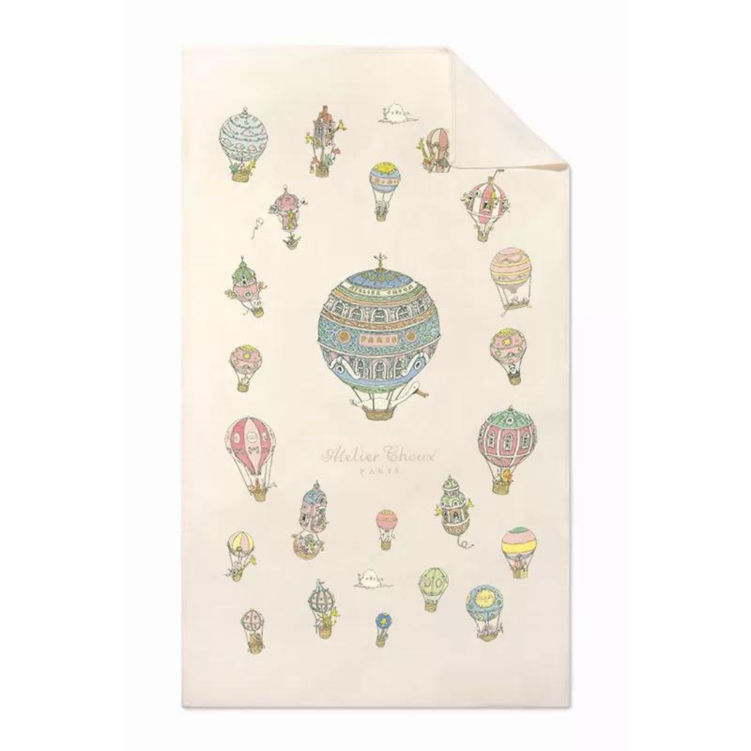 Hot Air Balloons Cashmere Blanket