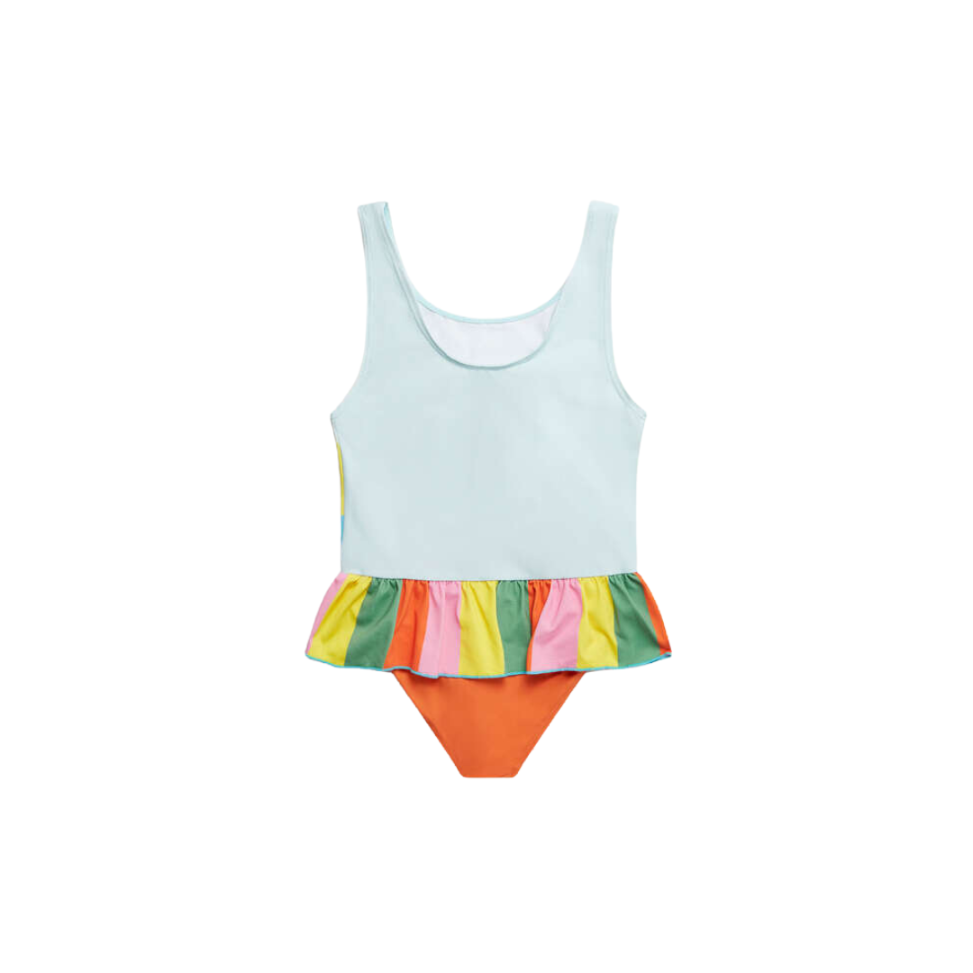 Parrot Print Frill Swimsuit