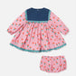 Tulip Print Dress and Bloomers Set