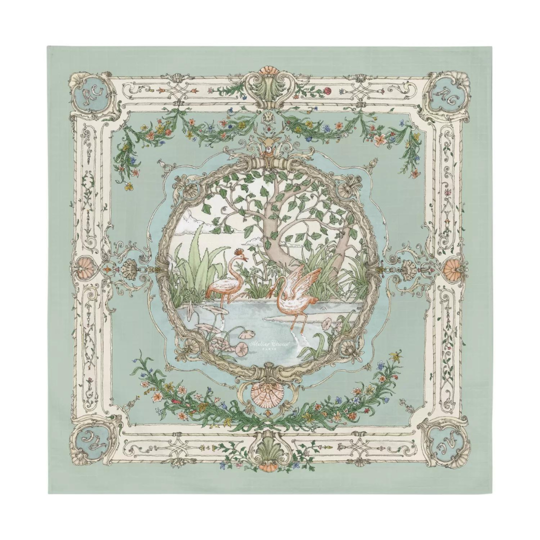 Atelier Choux Tapestry Green Swaddle