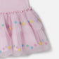 Confetti Dot Frilled Sleeveless Dress