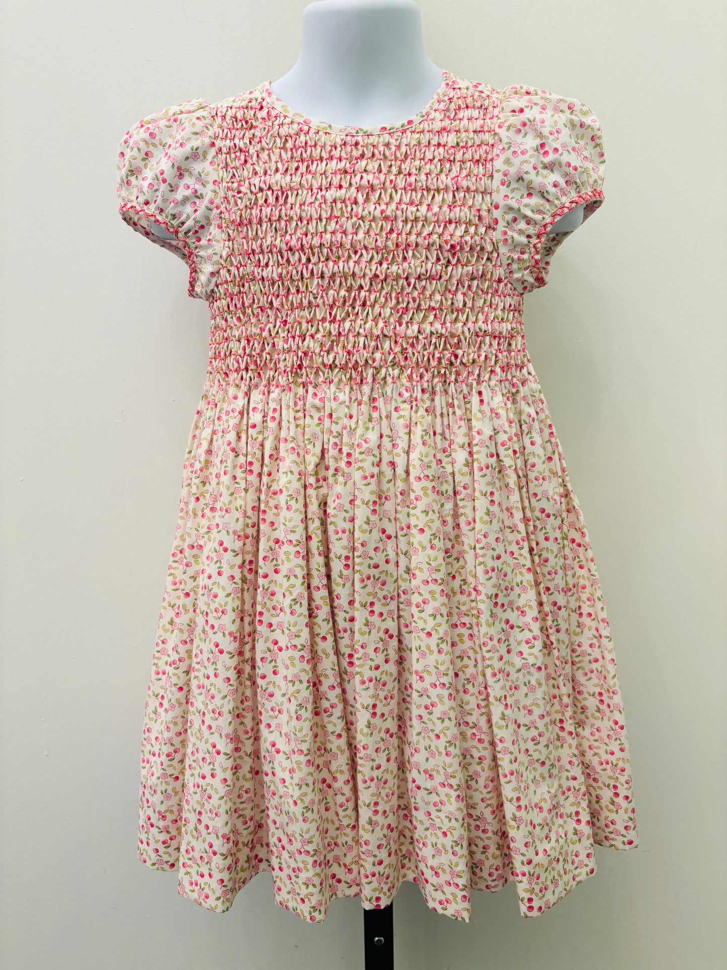 Antoinette Paris Cherry Floral Smocked Dress