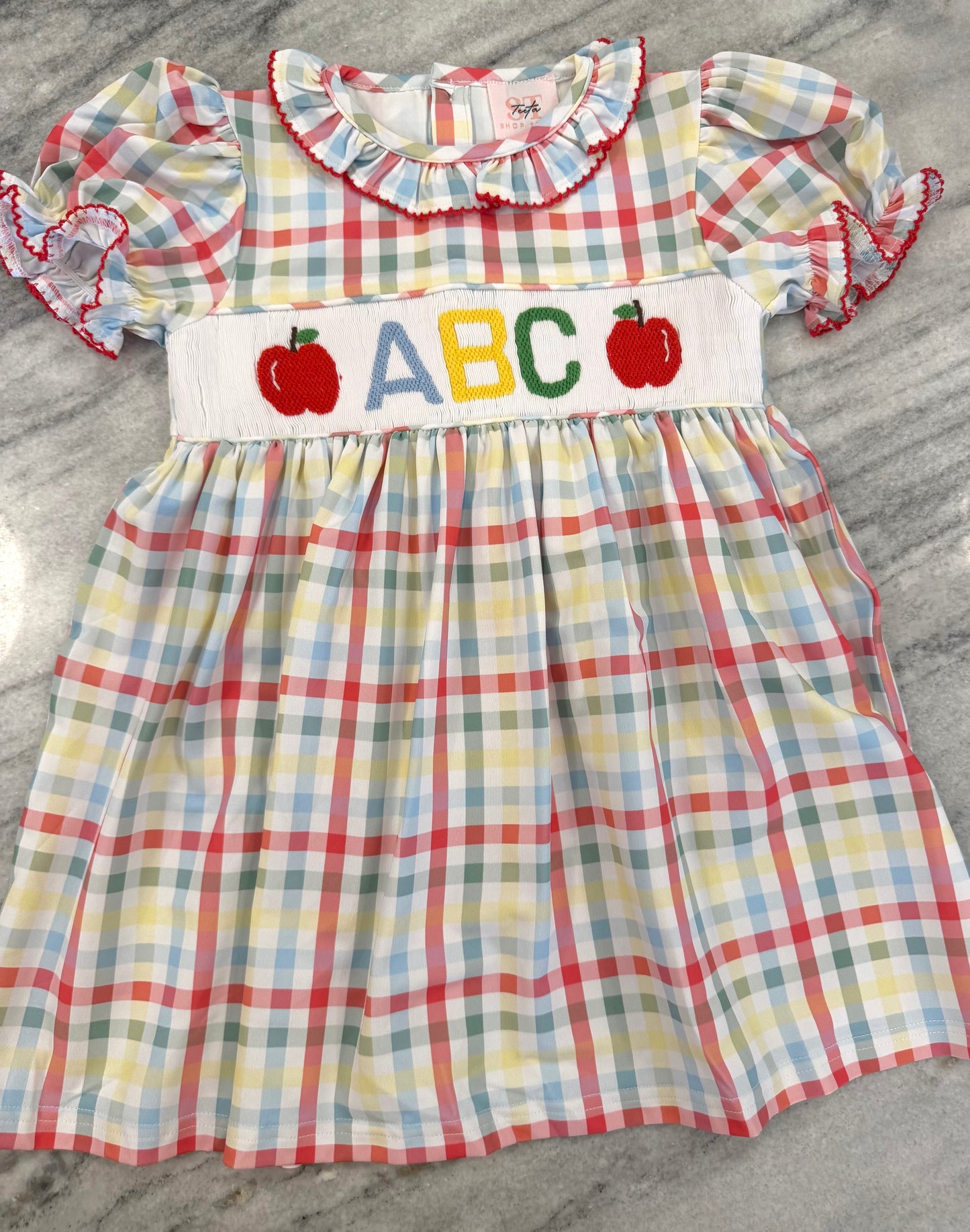 Smocked ABC Dress
