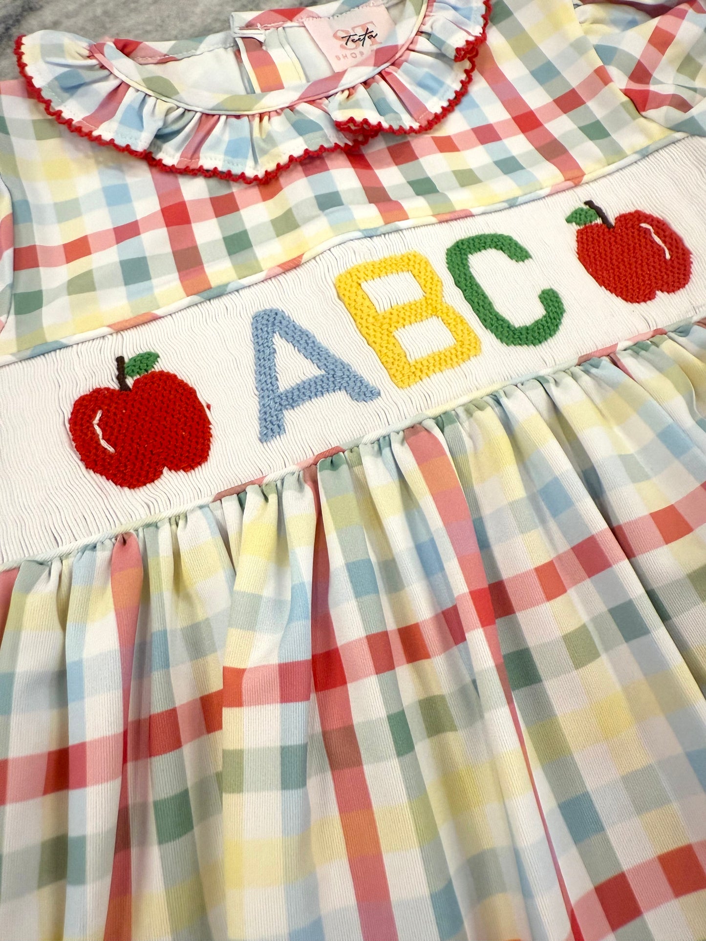 Smocked ABC Dress