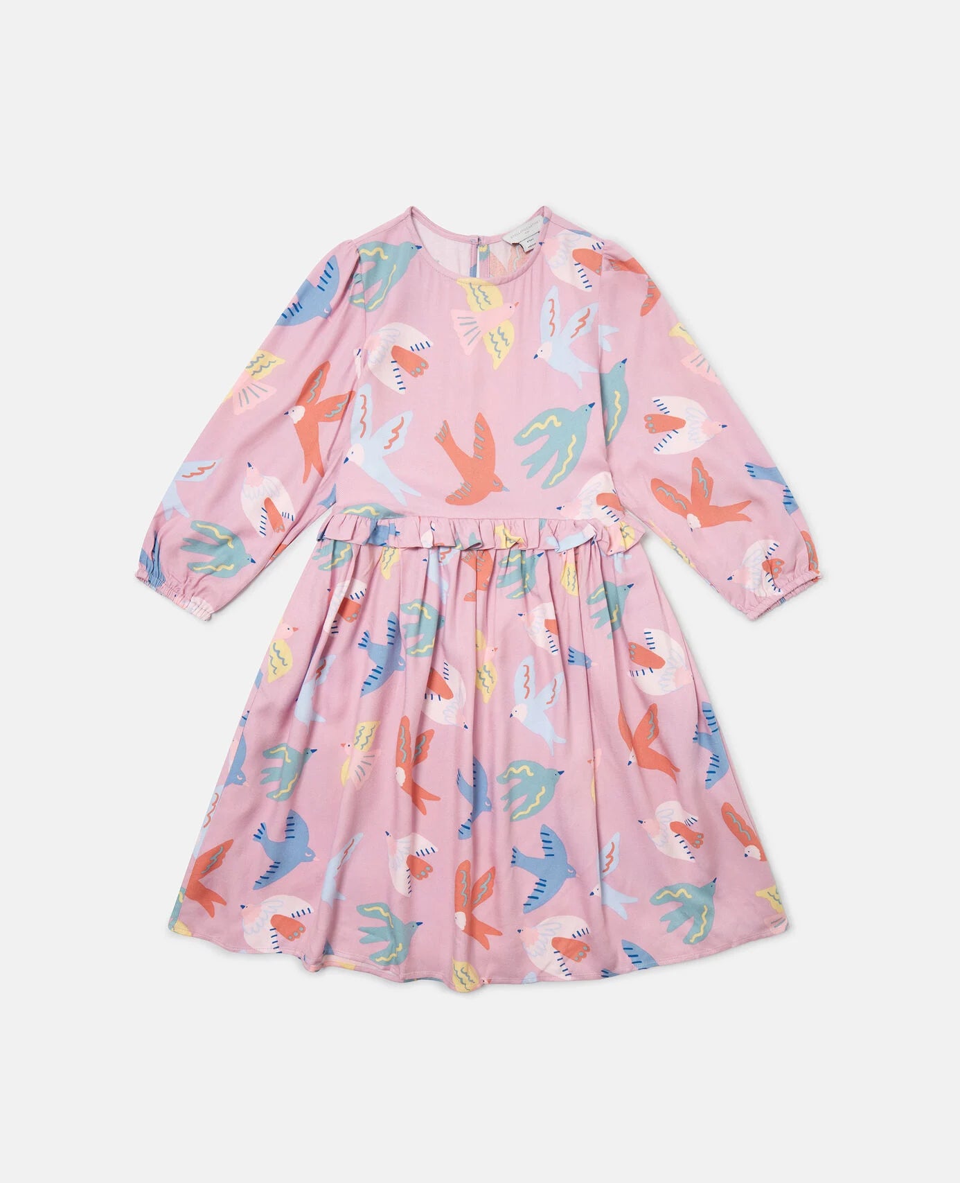 Stella McCartney Dove Print Long-Sleeve Dress