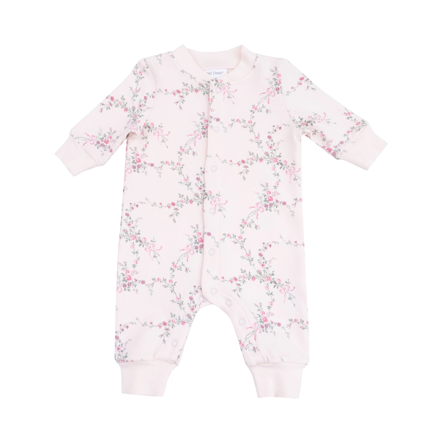 Angel Dear Ribbon Bow Trellis- LS Ruffle Romper