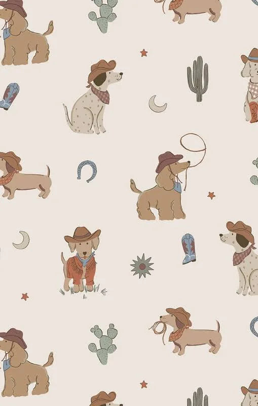 Angel Dear Cowboy Dogs- 2 way zipper footie
