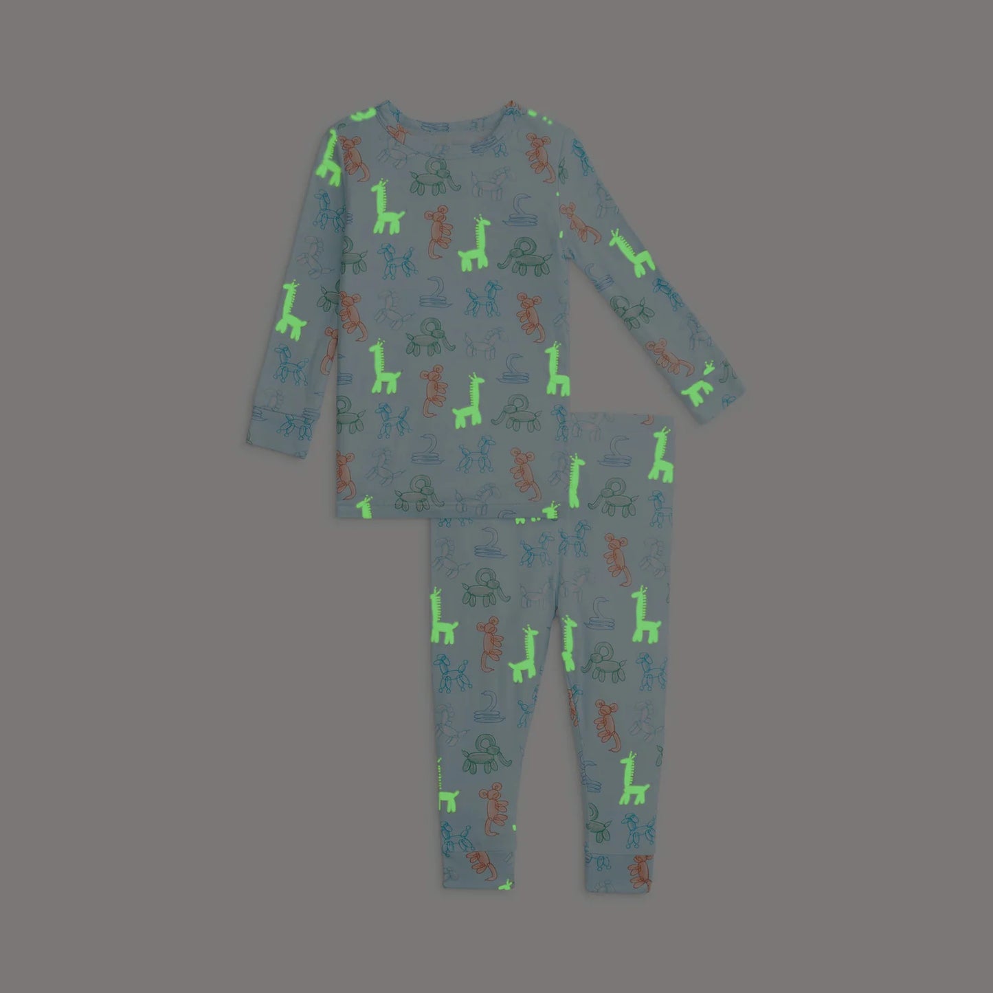Blue Party Animals Glow In the Dark Modal Magnetic LS PJ set