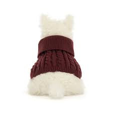 Jellycat Munro Scottie Dog in a Winter Jumper