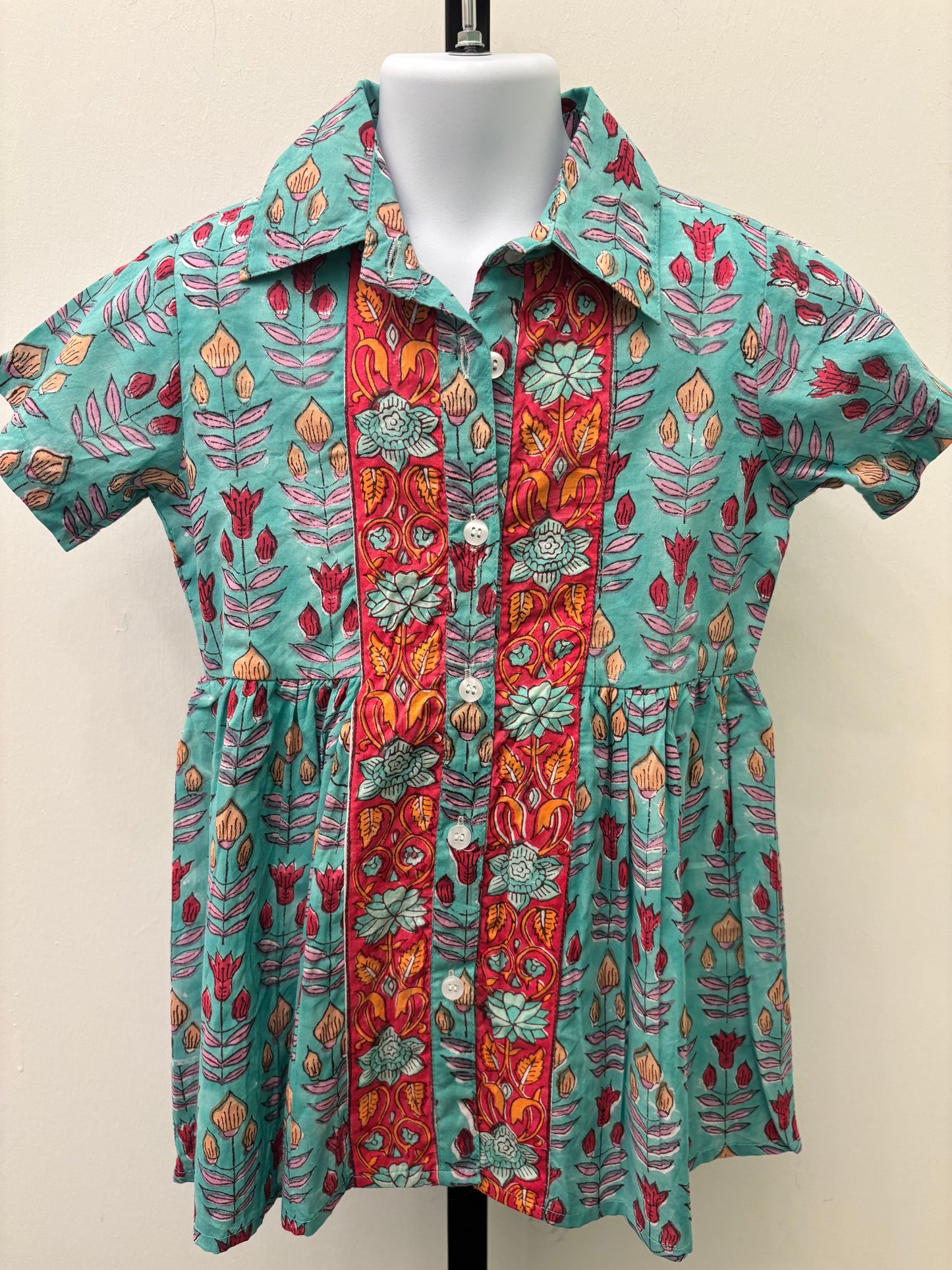 Victoria Dunn Teal Floral Dress