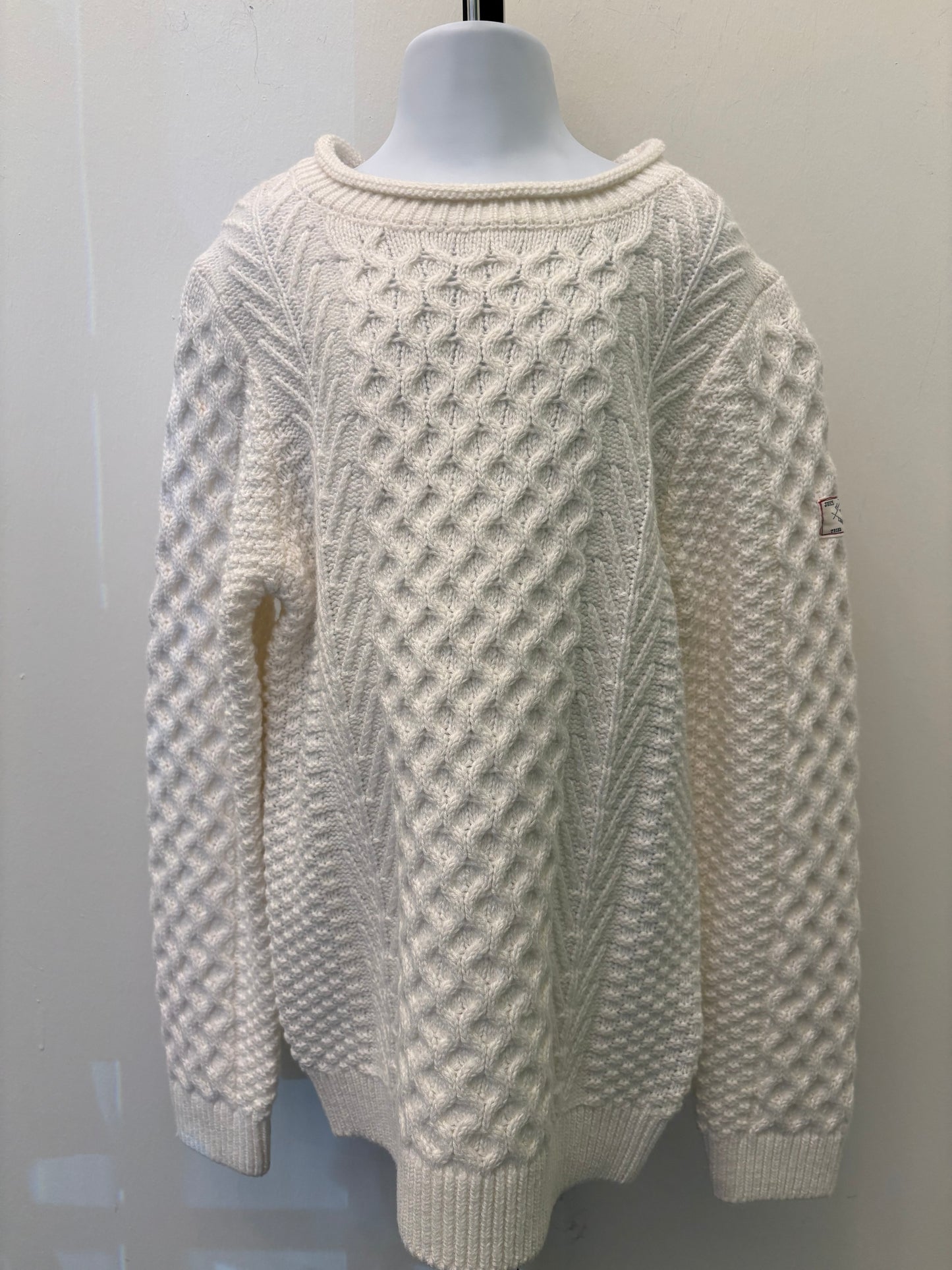 Joules Cable Knit Sweater Cream