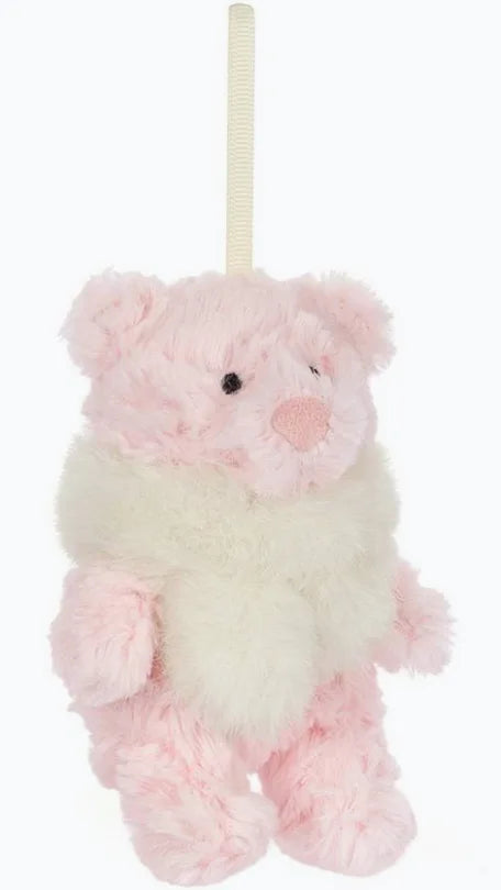 Jellycat Leola Bear Winter Warmer Decoration (Ornament)