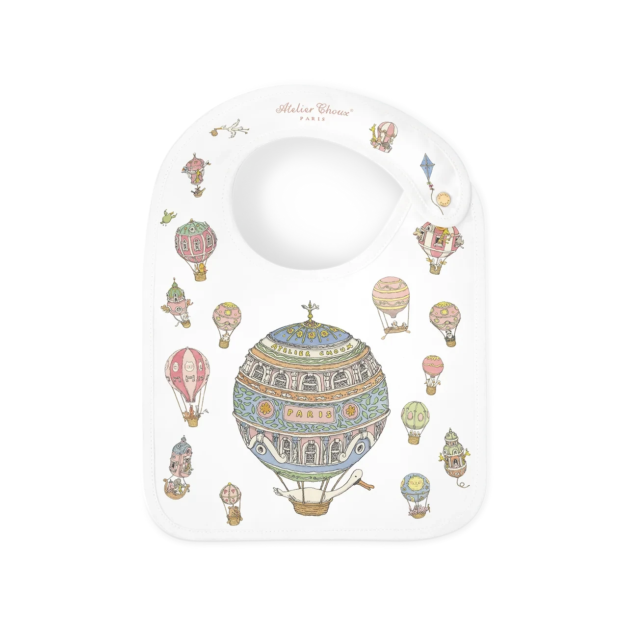 Atelier Choux SATIN BIB – HOT AIR BALLONS