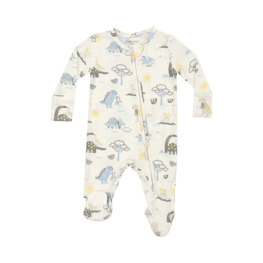 ANGEL DEAR 2 WAY ZIPPER FOOTIE - BABY LOVE DINOS