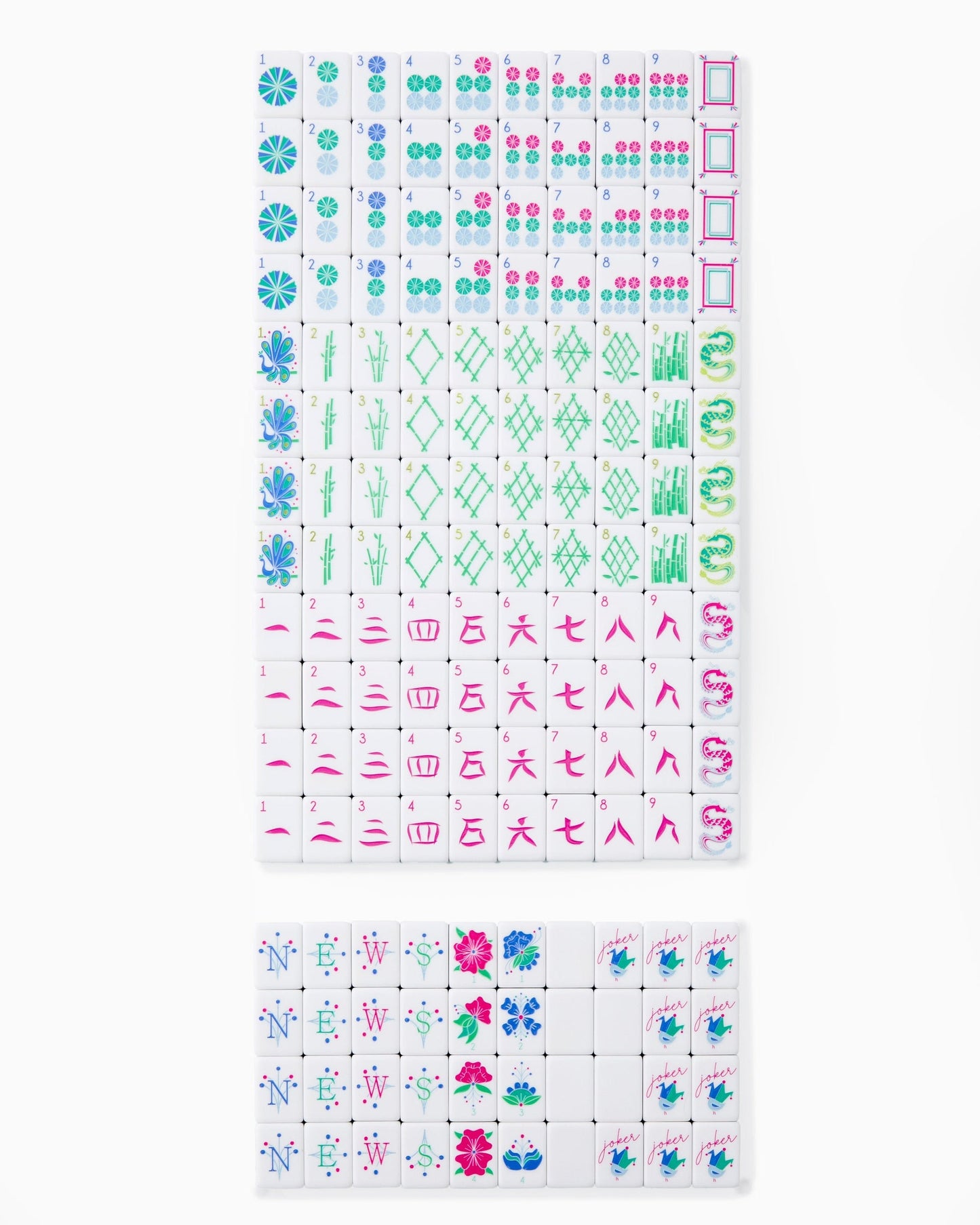 Oh My Mahjong Birdie Tiles