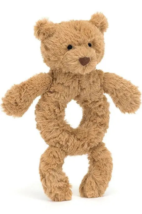 Jellycat Bartholomew Bear Ring Rattle