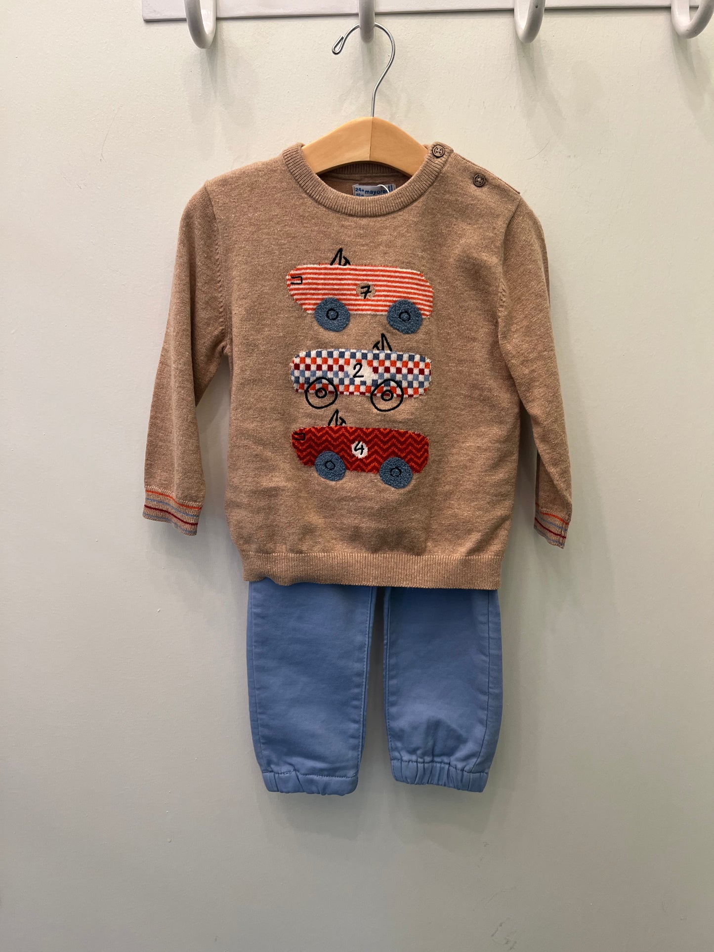 Car sweater and pant set