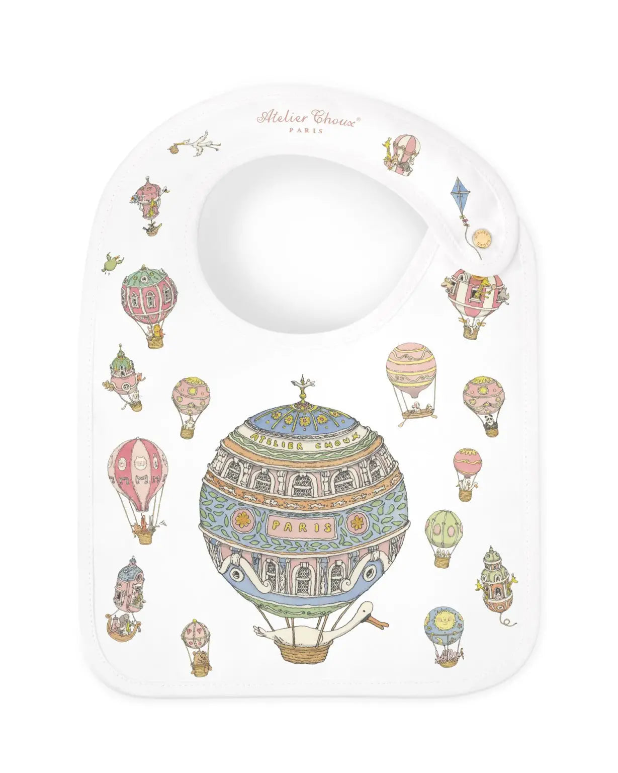 Atelier Choux SATIN BIB – HOT AIR BALLONS