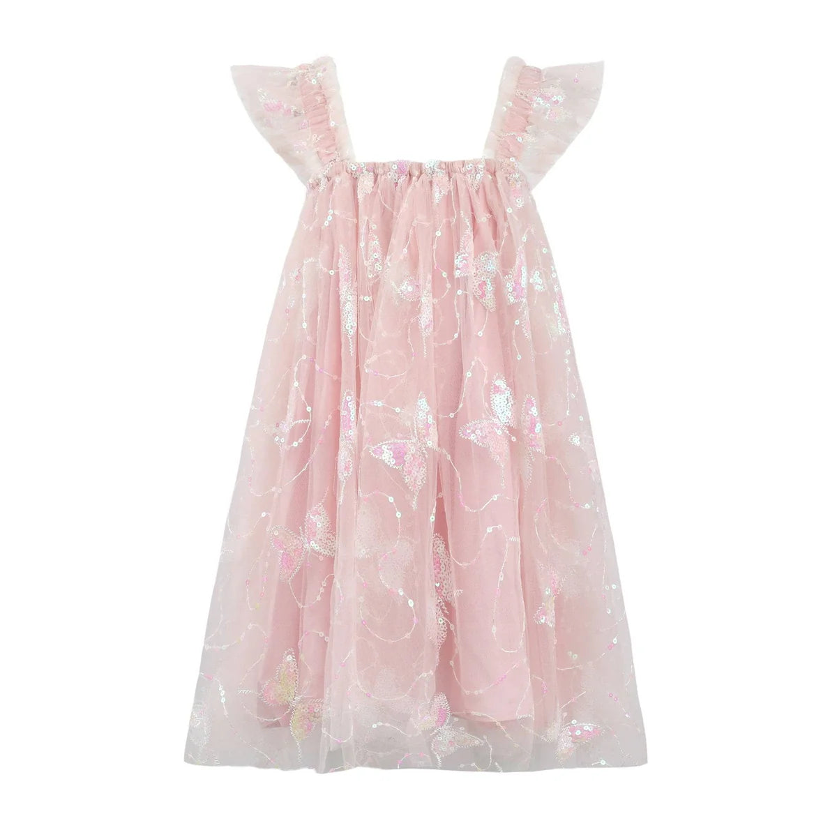 BUTTERFLY SEQUIN PARTY DRESS