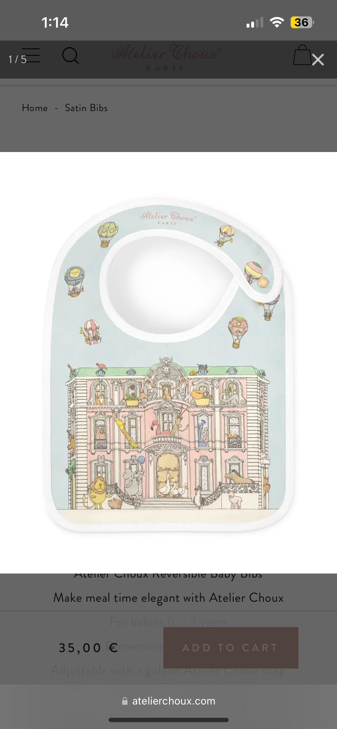 SATIN BIB – MONCEAU MANSION
