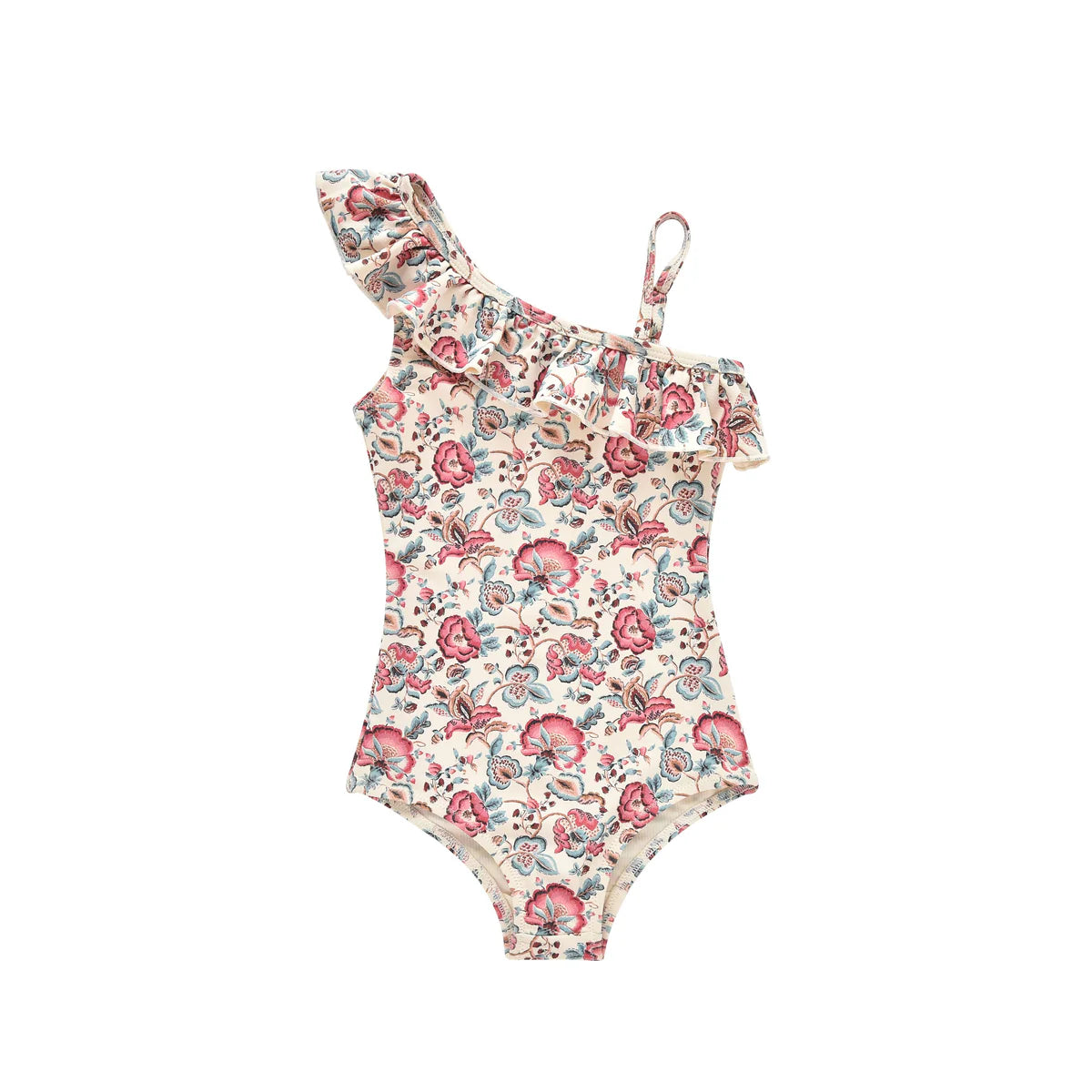 Audrey Cream Indian Flowers Swimsuit