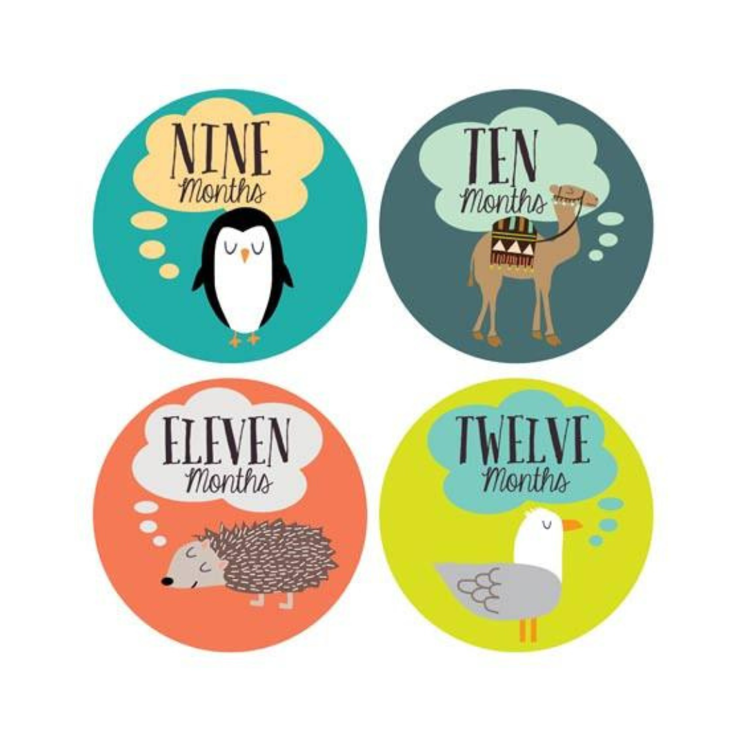 Little Animal Lover Milestone Stickers
