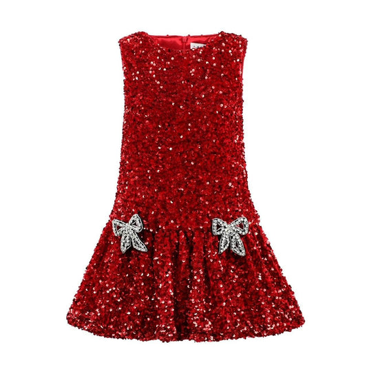 RUBY BOWS DRESS