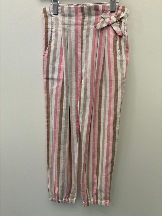 Mayoral Striped Linen Joggers