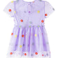 Stella McCartney Short Sleeve Flowers Tulle Dress