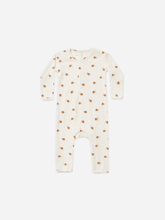 Ribbed Baby Jumpsuit || Snails
