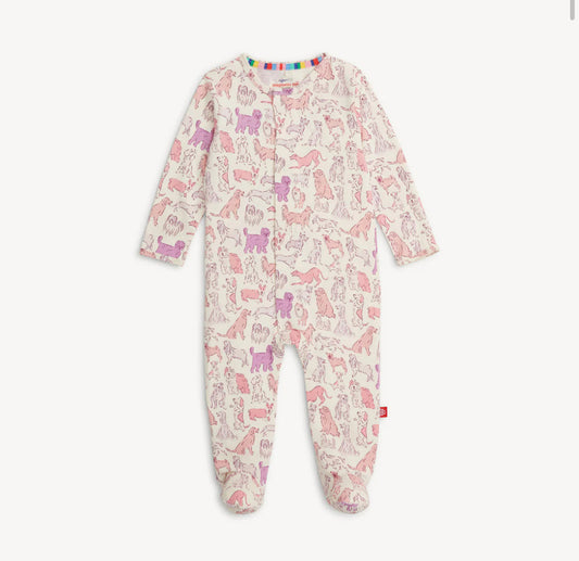 Magnetic Me Pink It’s a Paw-ty Footie