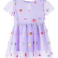 Stella McCartney Short Sleeve Flowers Tulle Dress