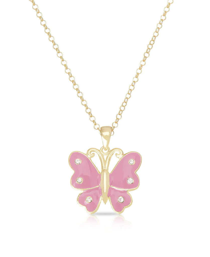 Butterfly Pendant (Pink)