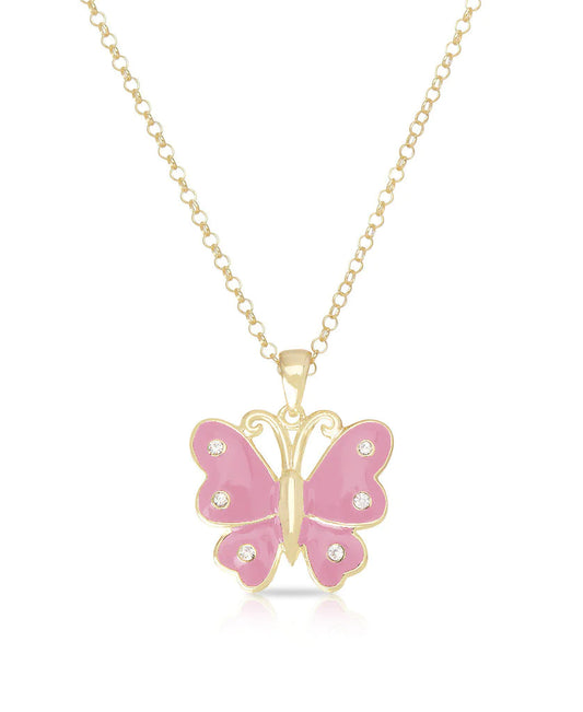 Butterfly Pendant (Pink)