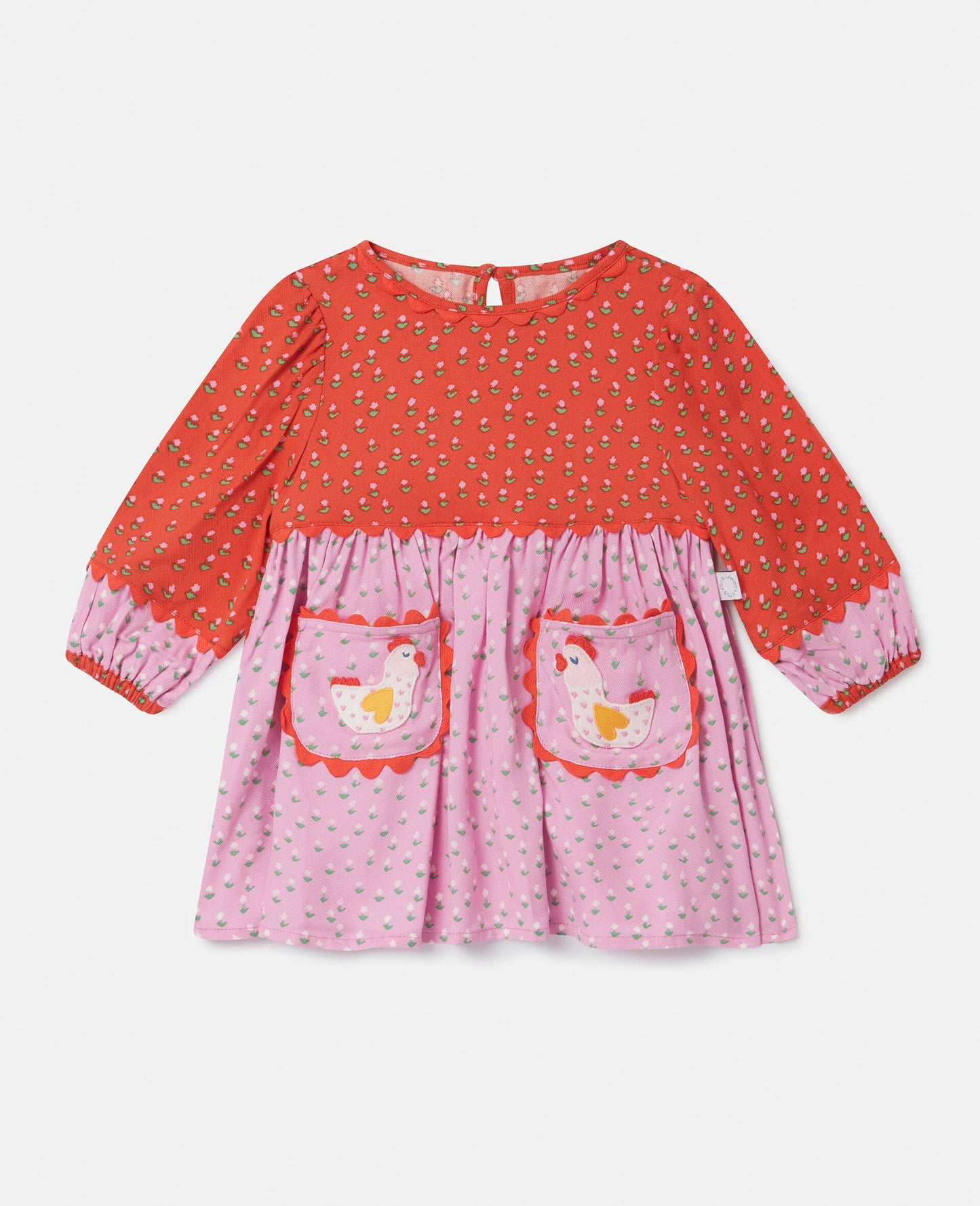 Farmyard Appliqué Dress and Bloomers Set