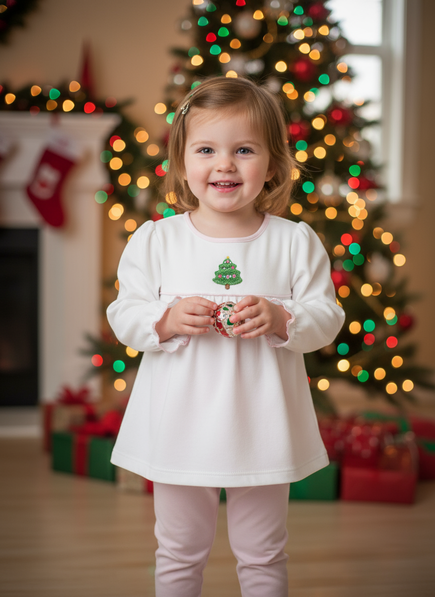 Petit Bebe Pink Christmas Tree Set