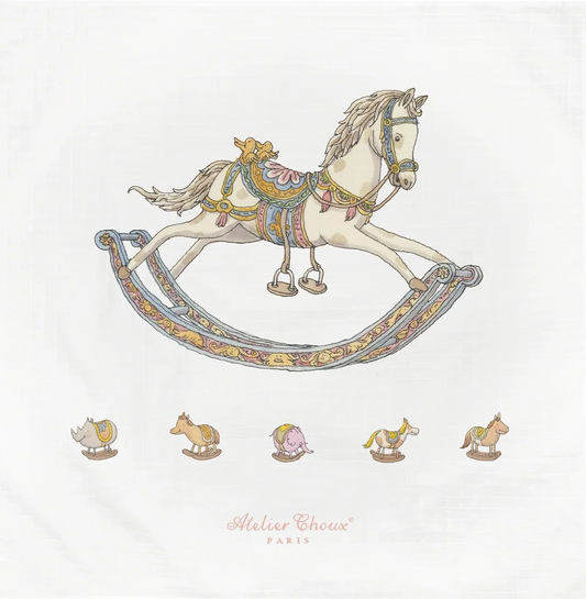 Atelier Choux Rocking Horse Carre Swaddle