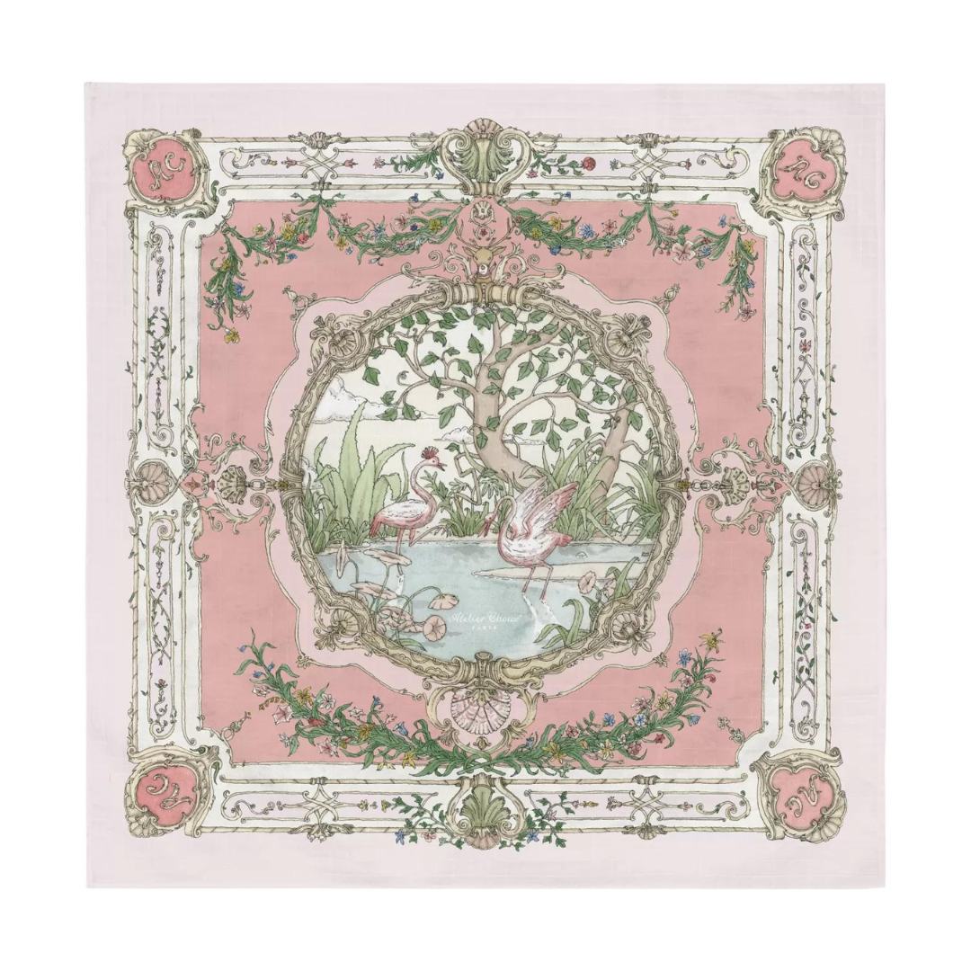Tapestry Pink on Pink Swaddle