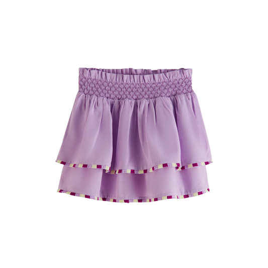 Tiered Mini Skirt in Orchid