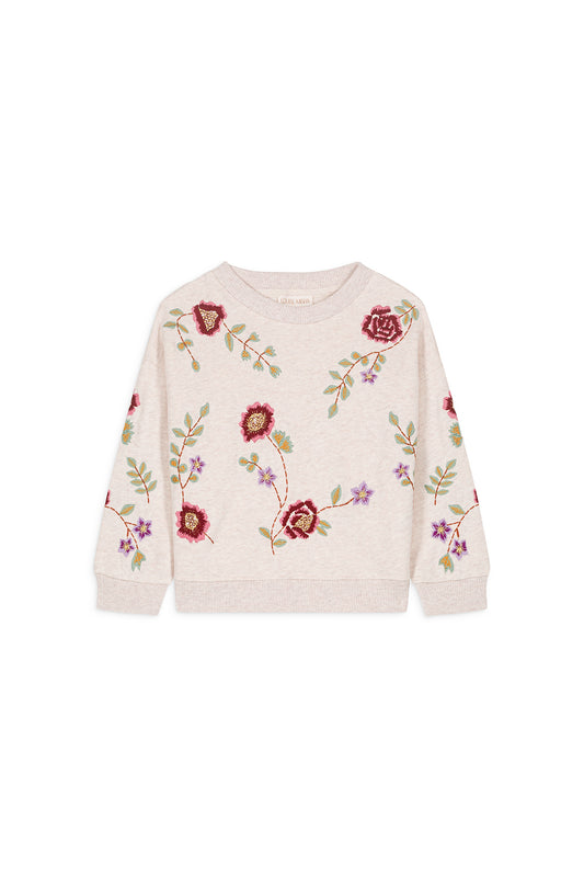 Sweatshirt Rosalia Flower Embroidery