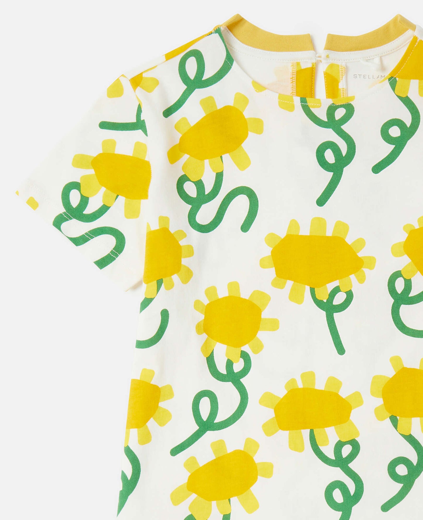 Sunflower Print T-Shirt Dress