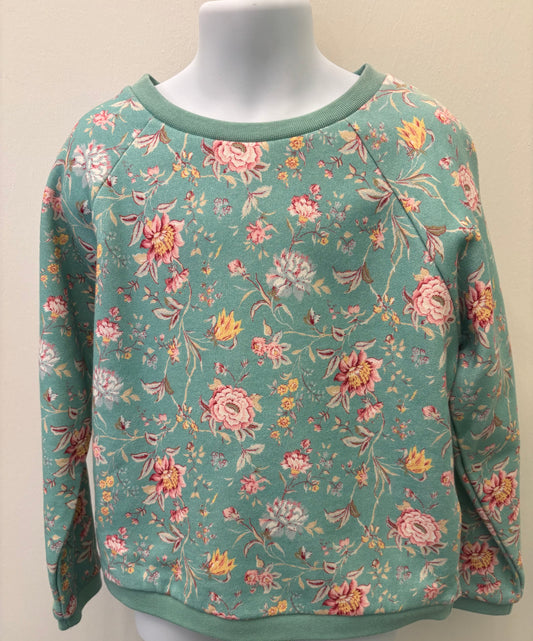 Louise Misha Teal Floral Sweatshirt