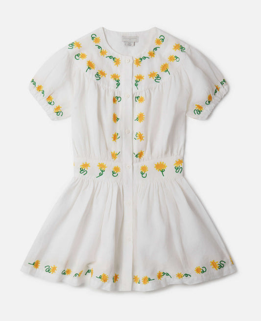 Sunflower Embroidery Dress