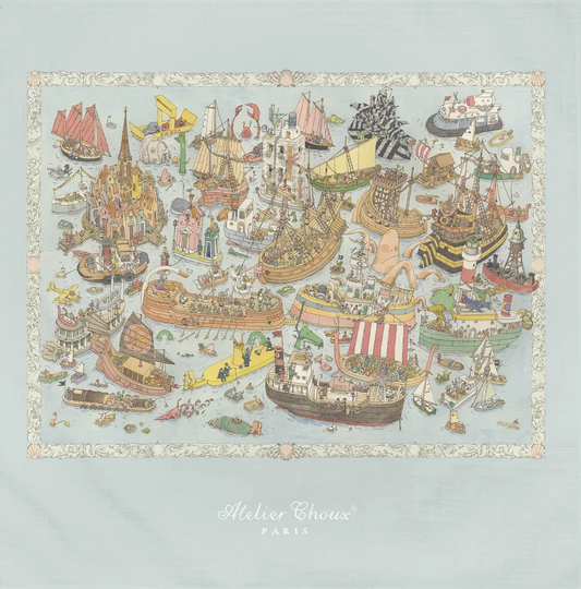 Atelier Choux Ocean Academy Carre Swaddle