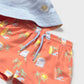 Mayoral Swim Trunks and Reversible Hat Set with Sun Protection