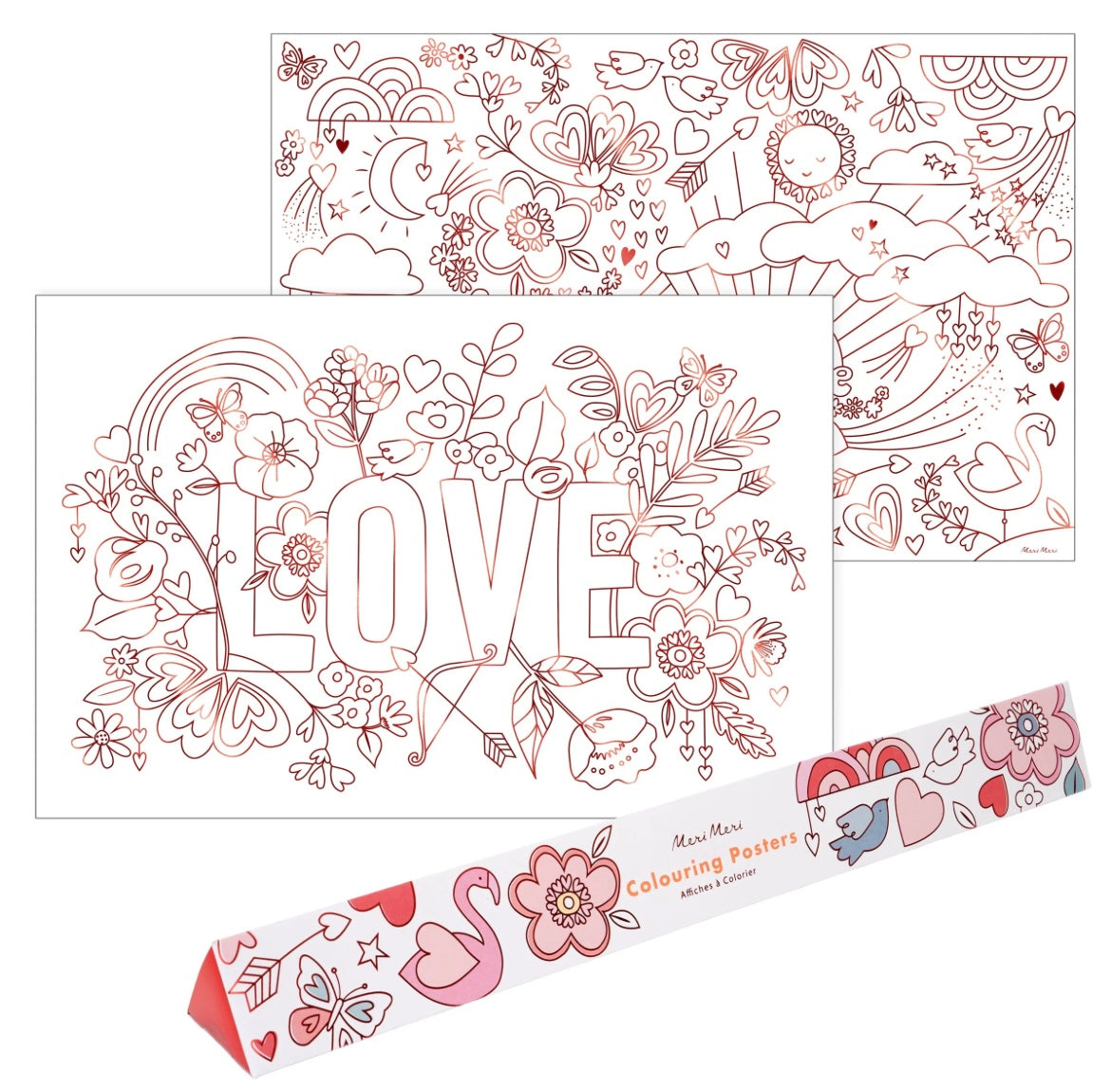 Valentines Coloring Posters