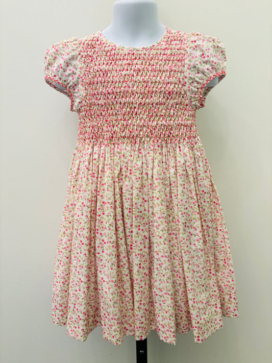 Antoinette Paris Cherry Floral Smocked Dress