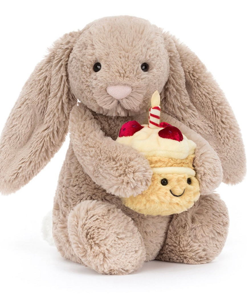 Bashful Beige Bunny 'Birthday'